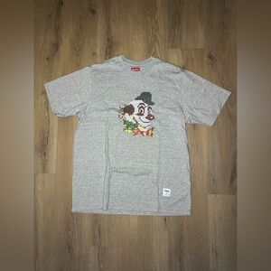 Supreme Clown Sequin ‘Heather Grey’ T-Shirt